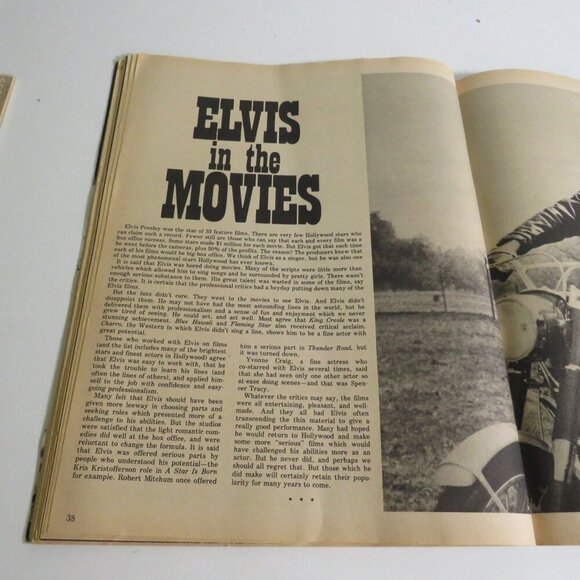 1978 Elvis Presley Collector's Issue Magazine Green Valley Store w/ 33 Record LP - Picture 9 of 16
